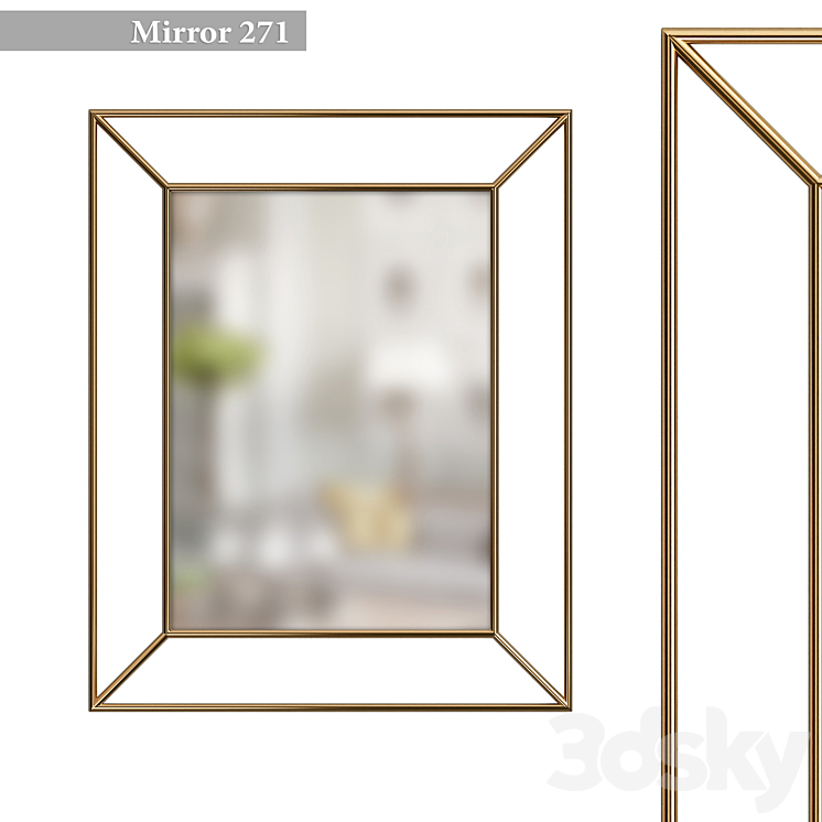 Mirror 271 3DS Max Model - thumbnail 1