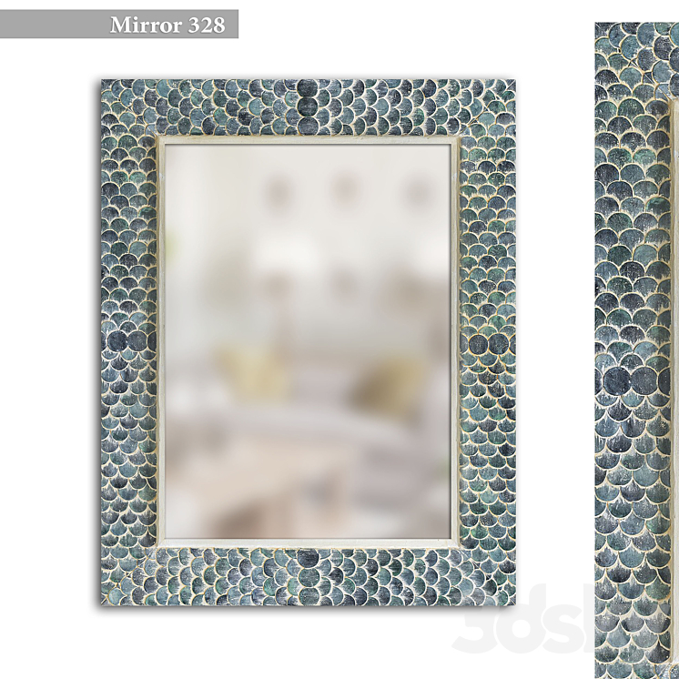 Mirror 328 3DS Max Model - thumbnail 1