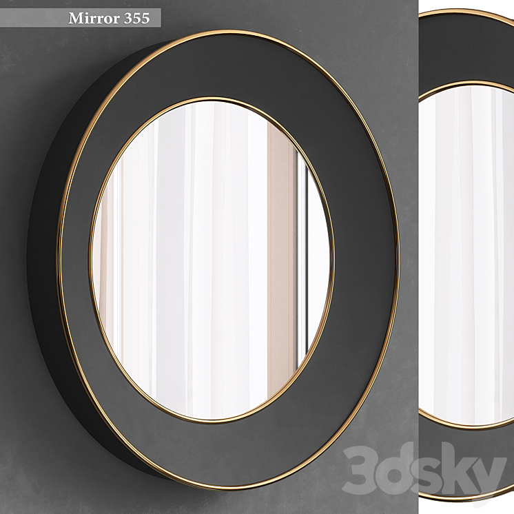 Mirror 355 3DS Max Model - thumbnail 1