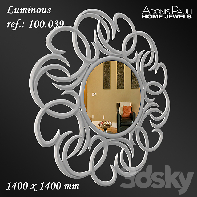 Mirror Adonis Pauli Luminous 3DSMax File - thumbnail 2