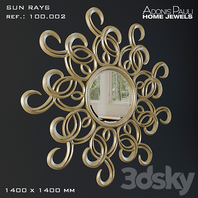 Mirror Adonis Pauli Sun Rays 3DSMax File - thumbnail 2