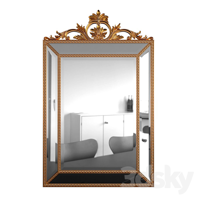 Mirror Ambren Gold 3DSMax File - thumbnail 1