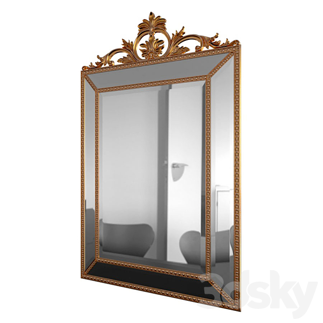 Mirror Ambren Gold 3DSMax File - thumbnail 2