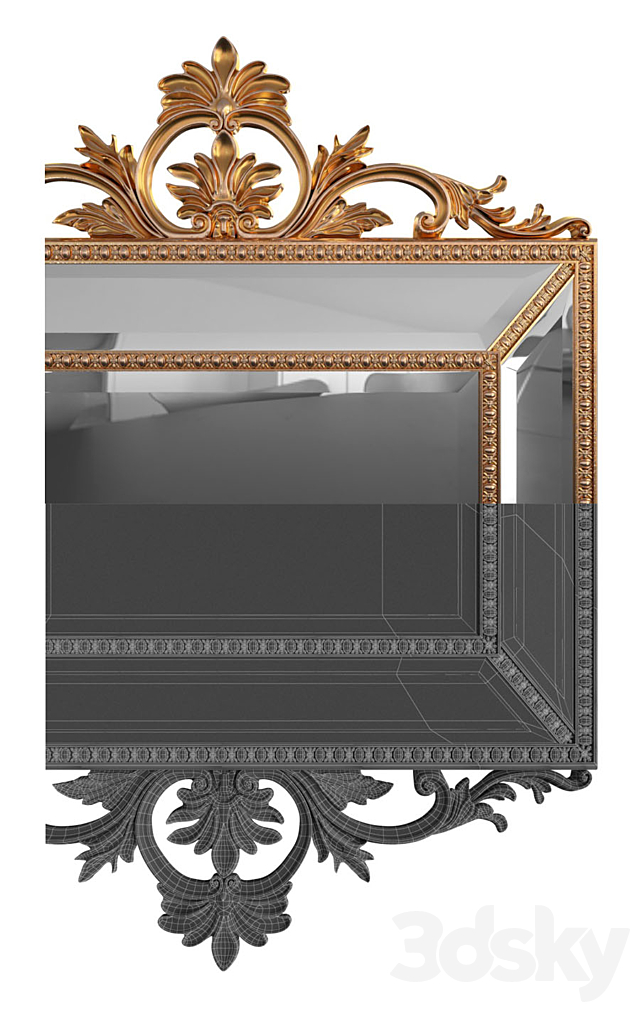 Mirror Ambren Gold 3DSMax File - thumbnail 3