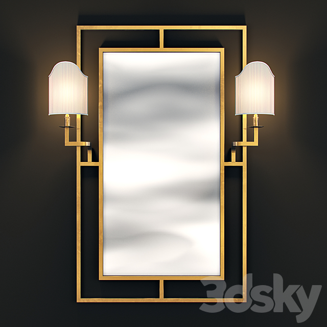 Mirror Astaire EICHHOLTZ 3DSMax File - thumbnail 1