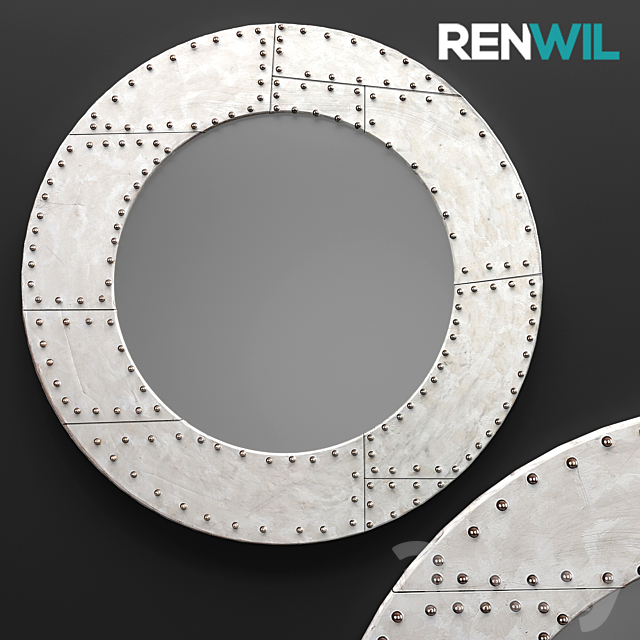 Mirror Basalla. air. aluminum. metal. decorative. round 3DSMax File - thumbnail 1