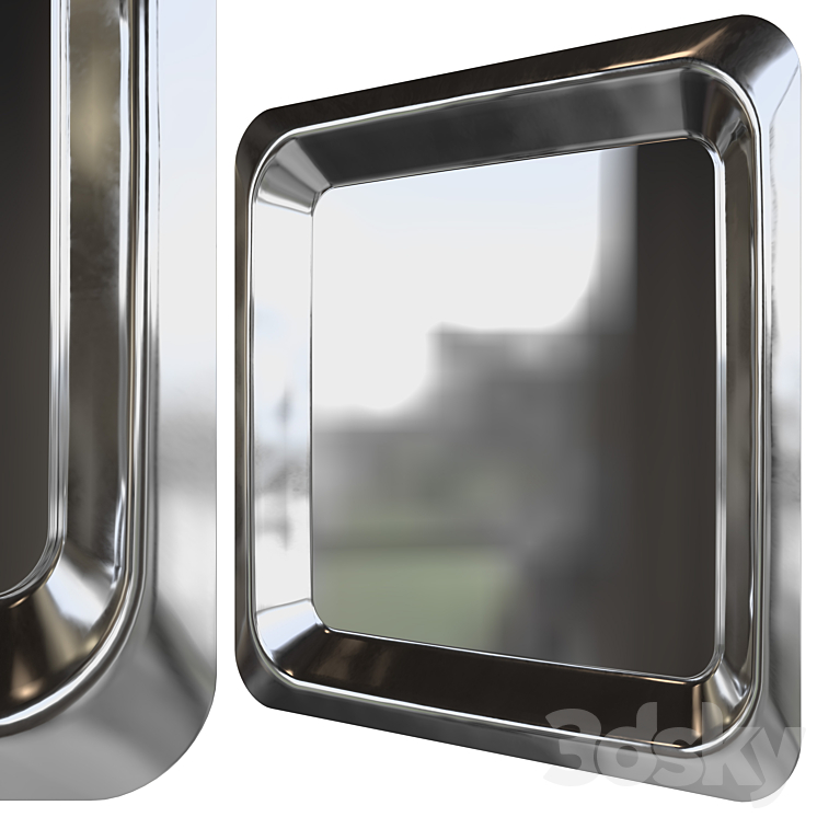 Mirror CATTELAN ITALIA GLENN 120×120 3DS Max - thumbnail 2