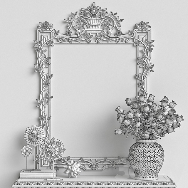 Mirror Chelini Art.1201 3DSMax File - thumbnail 3