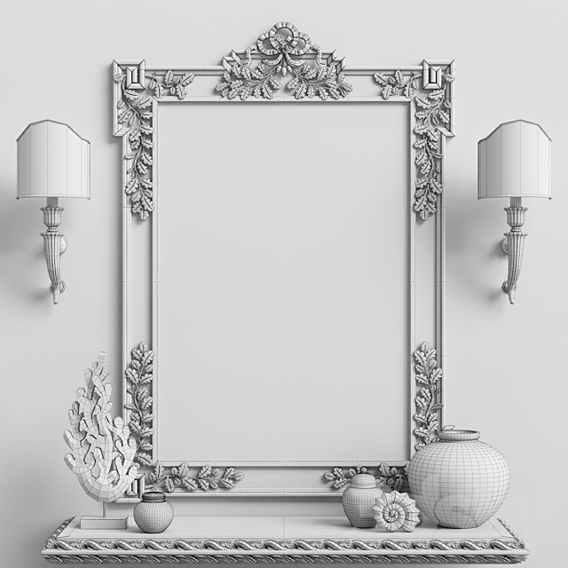 Mirror Chelini art.550 3DSMax File - thumbnail 3