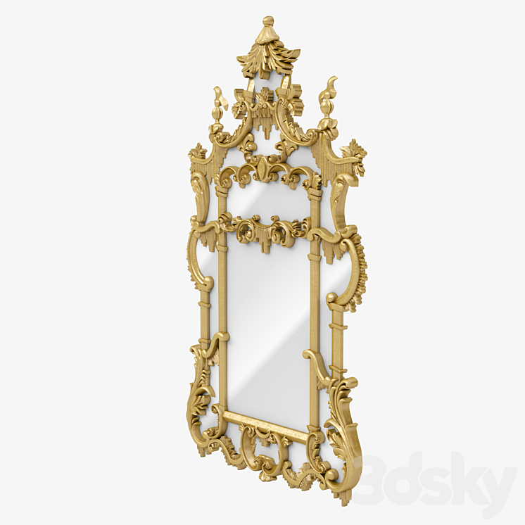 Mirror Chinoiserie 3DS Max - thumbnail 2