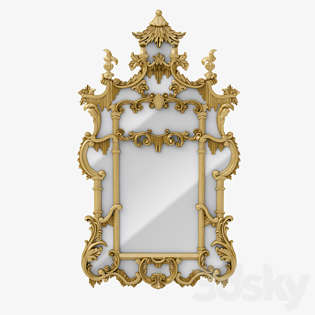 Mirror Chinoiserie 3DSMax File - thumbnail 1