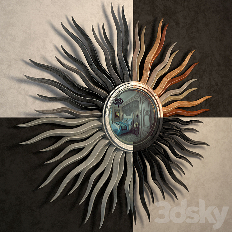 Mirror CHRISTOPHER GUY 50-1520 (Espejo Sol) 3DS Max - thumbnail 2