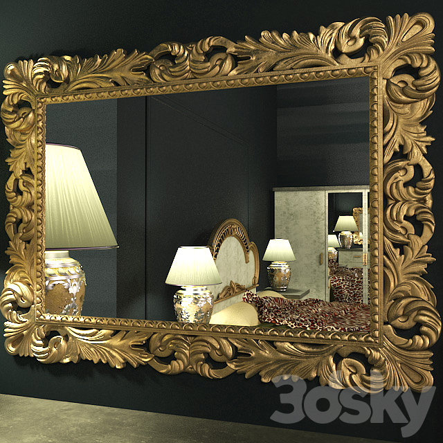 Mirror Classic Wood 3DSMax File - thumbnail 1