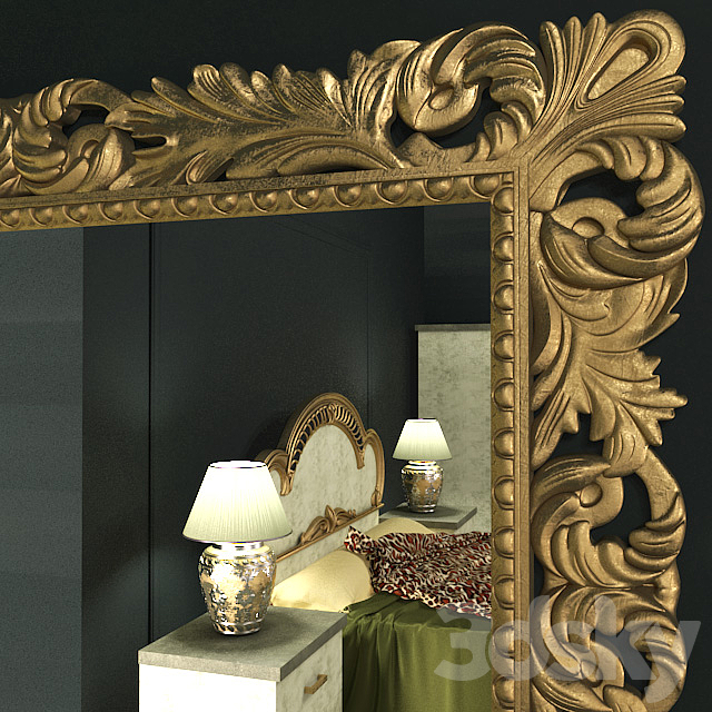 Mirror Classic Wood 3DSMax File - thumbnail 2