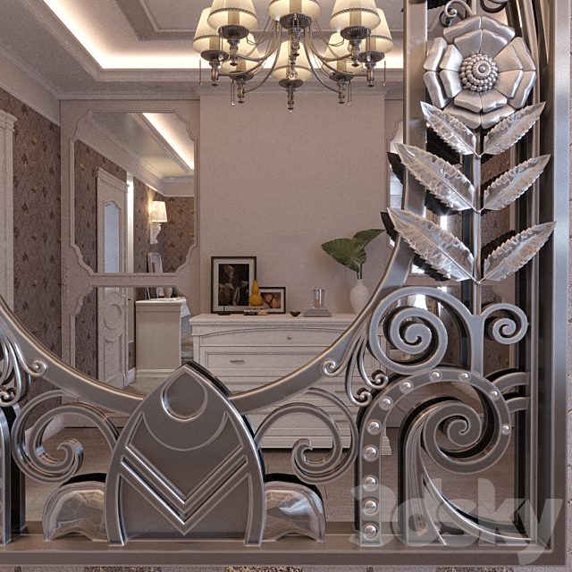 mirror “Deco” 3DSMax File - thumbnail 2