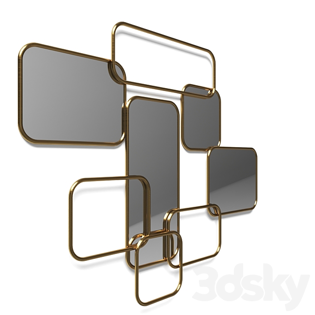 Mirror Dedale LaRedoute 3DS Max Model - thumbnail 3