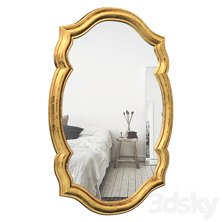 Mirror figured AKI-46409 3DS Max - thumbnail 2