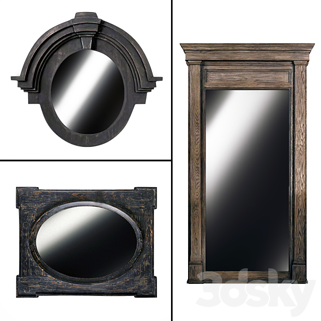 Mirror for wall 50 3DSMax File - thumbnail 1