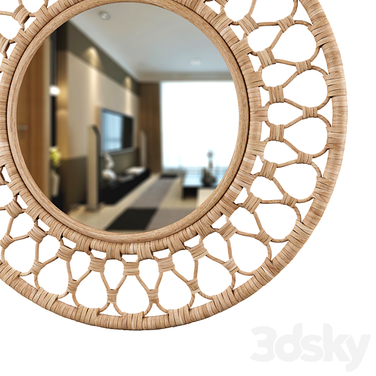 Mirror GRINSBOL by IKEA 3DS Max - thumbnail 2