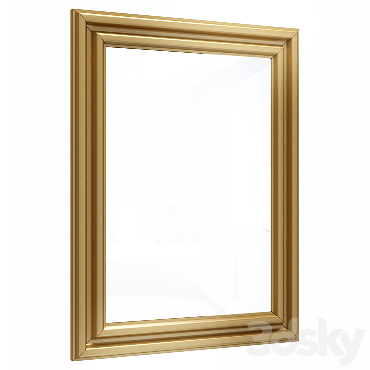 Mirror in metal frame GZ-M1103 3DS Max - thumbnail 2