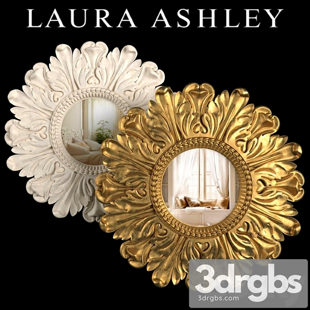 Mirror lila floral gold lila floral ivory by laura ashley 3dsmax Download - thumbnail 1