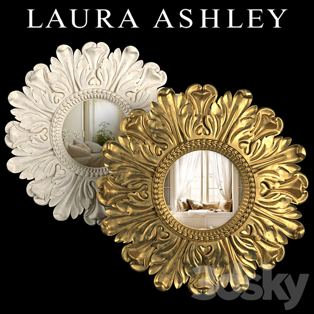 Mirror Lila Floral Gold. Lila Floral Ivory by Laura Ashley 3DSMax File - thumbnail 1