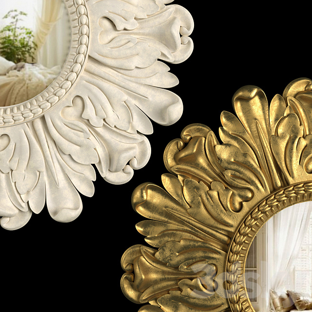 Mirror Lila Floral Gold. Lila Floral Ivory by Laura Ashley 3DSMax File - thumbnail 2