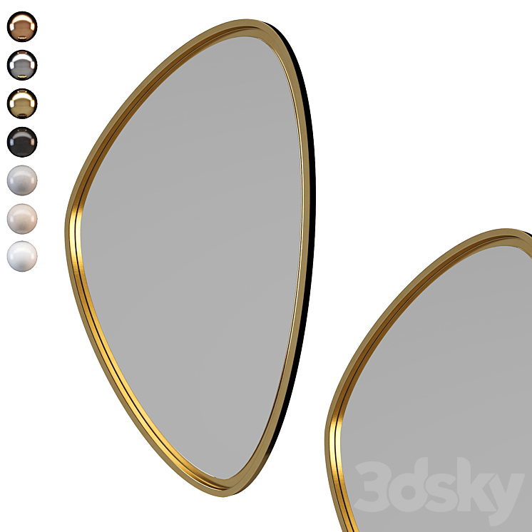 Mirror Onde Uno 3DS Max Model - thumbnail 1