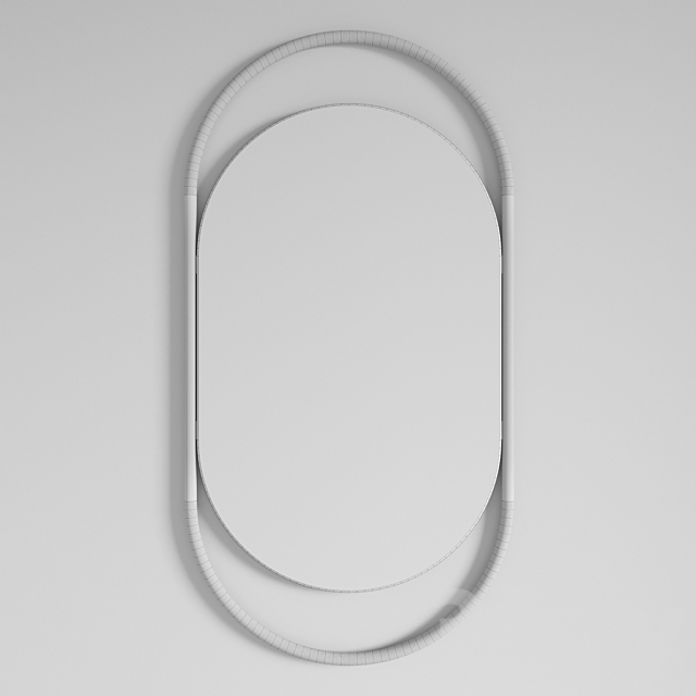 Mirror Oval 3DS Max Model - thumbnail 2