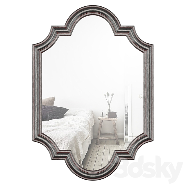 Mirror Oxford figured black 3DSMax File - thumbnail 1