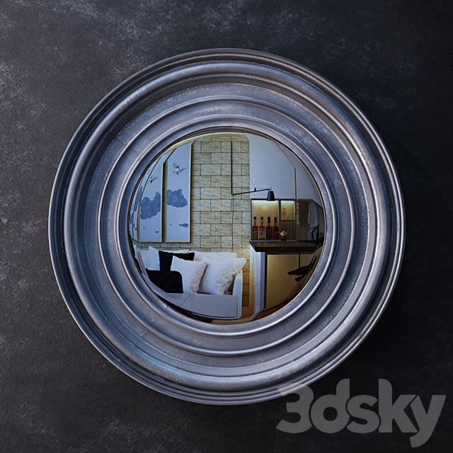 Mirror Round Sutton Convex Mirror 3DSMax File - thumbnail 1