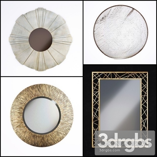 Mirror Set 02 3dsmax Download - thumbnail 1