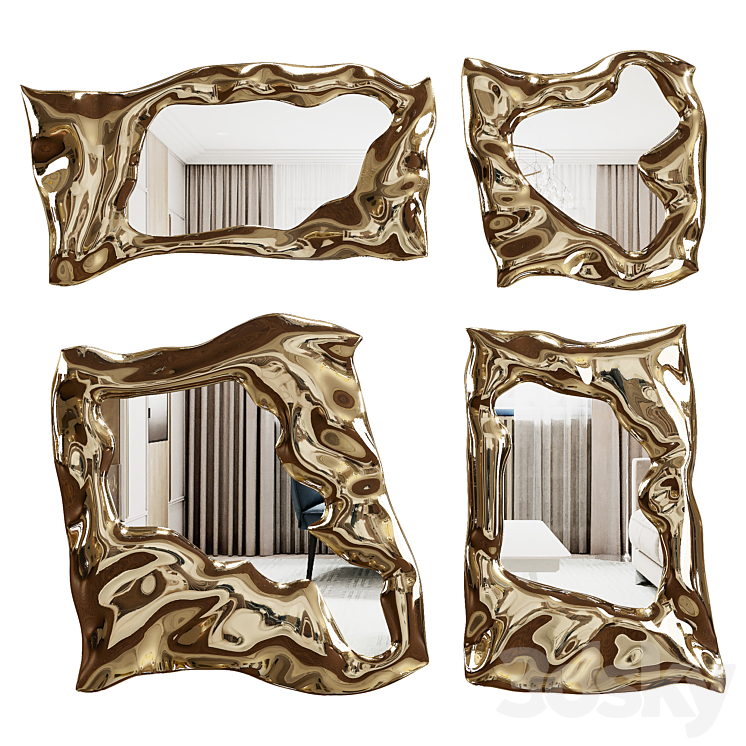 Mirror set 1 3DS Max Model - thumbnail 1