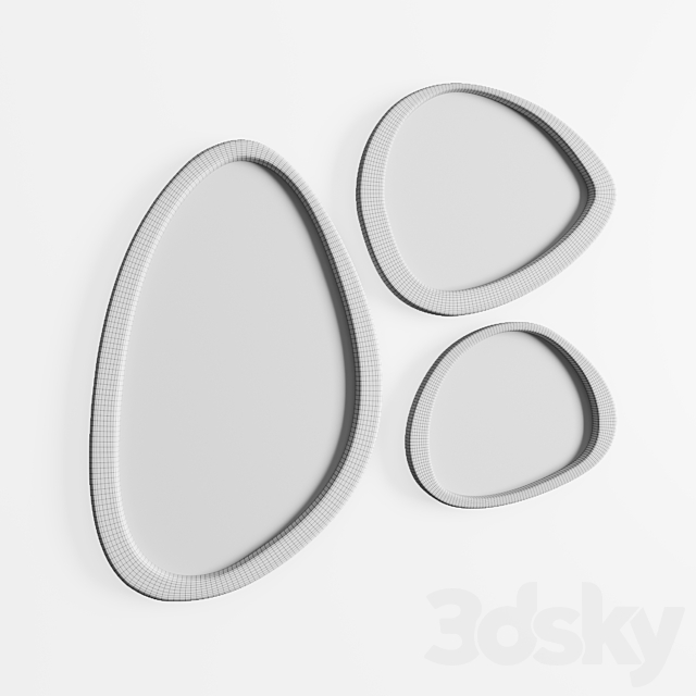 mirror set 3DSMax File - thumbnail 3