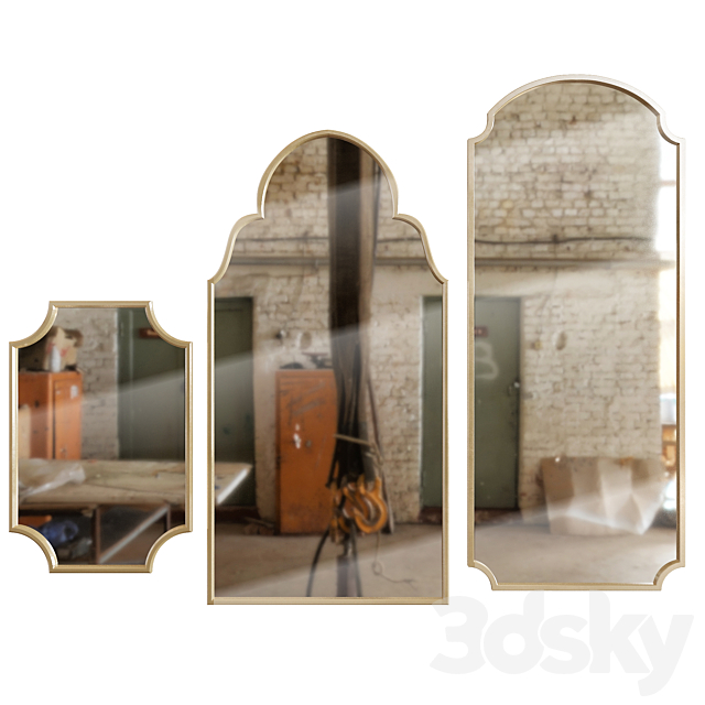 mirror set cazarina 3DS Max Model - thumbnail 2