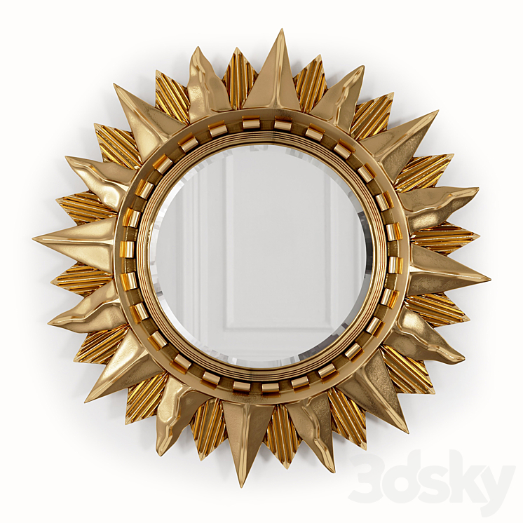 Mirror-sun Sol Gold 3DS Max - thumbnail 1