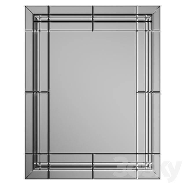 Mirror with bevels Mirror 01 3DS Max Model - thumbnail 4