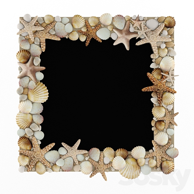 Mirror with shells 3DSMax File - thumbnail 1