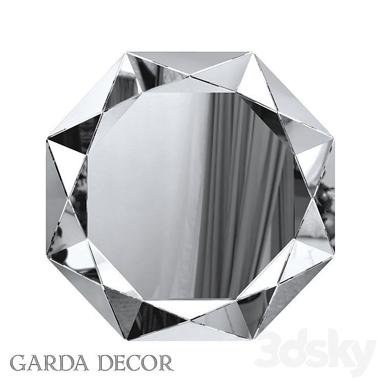 MIRROR WITH VOLUME MIRROR FRAME 19-OA-1045 Garda Decor 3DS Max - thumbnail 1