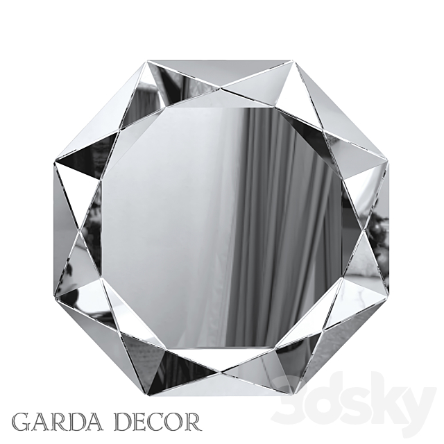 MIRROR WITH VOLUME MIRROR FRAME 19-OA-1045 Garda Decor 3DSMax File - thumbnail 1