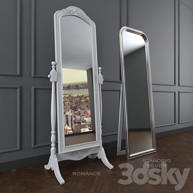 Mirrors Standing Silver 9995.CHN and ROMANCE 3DSMax File - thumbnail 1