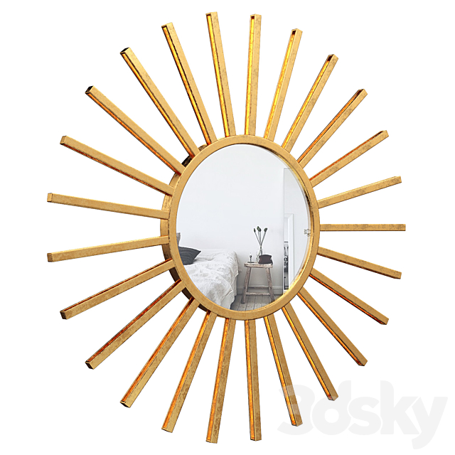 Neetu Modern Sun Accent Mirror EYQN5240 3DSMax File - thumbnail 1