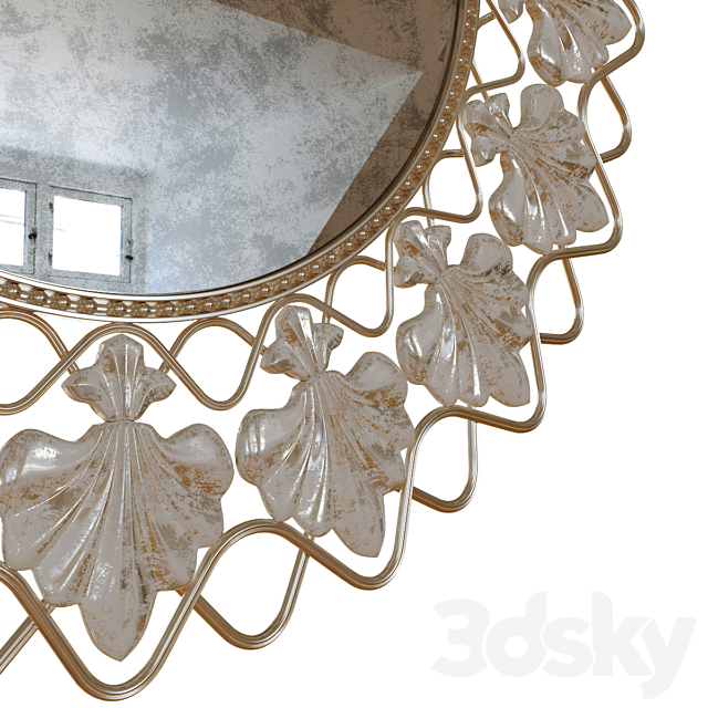 Old mirror 3DS Max Model - thumbnail 2