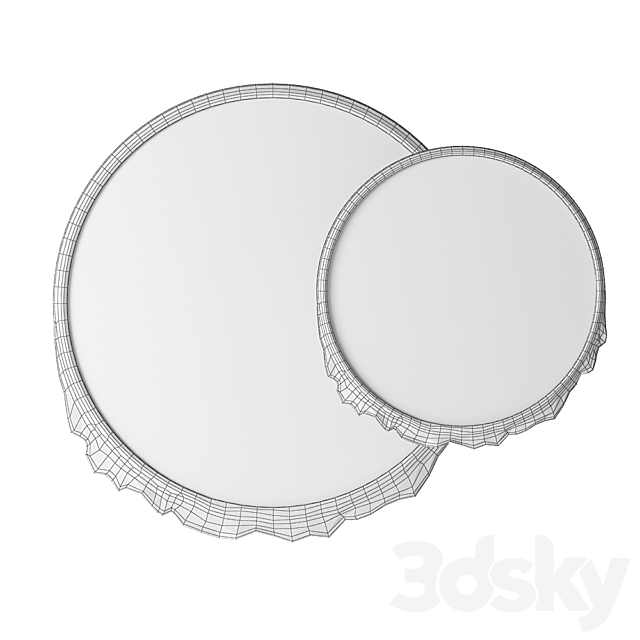 (OM) Titania Circle Mini and Titania Circle Grand Romano Home Mirror 3DS Max Model - thumbnail 3