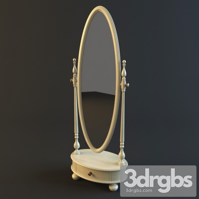 Oval Mirror Modenese Gastone 3dsmax Download - thumbnail 1