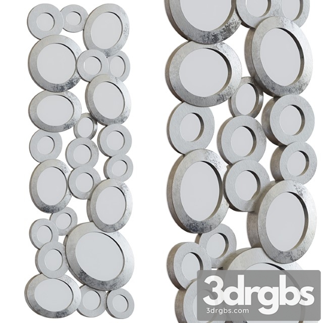 Panel rings with mirrors 3dsmax Download - thumbnail 1