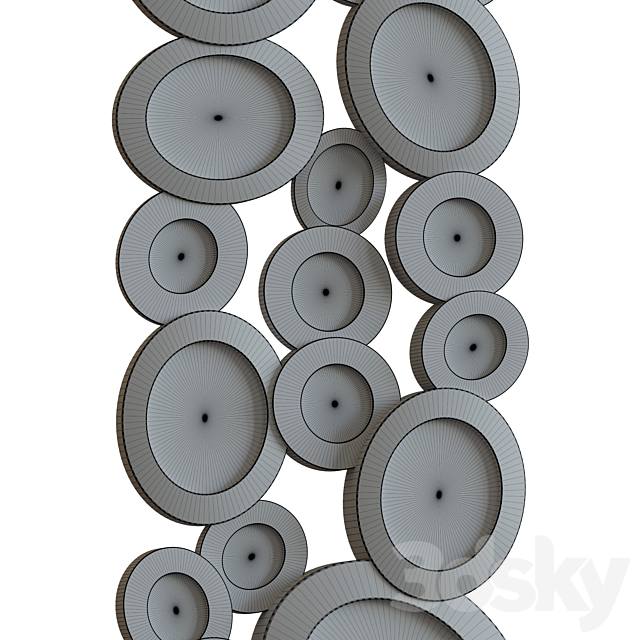 Panel Rings with mirrors 3DSMax File - thumbnail 2