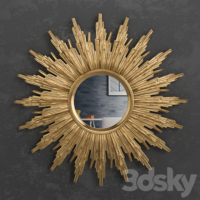 Petit miroir soleil 3DSMax File - thumbnail 1