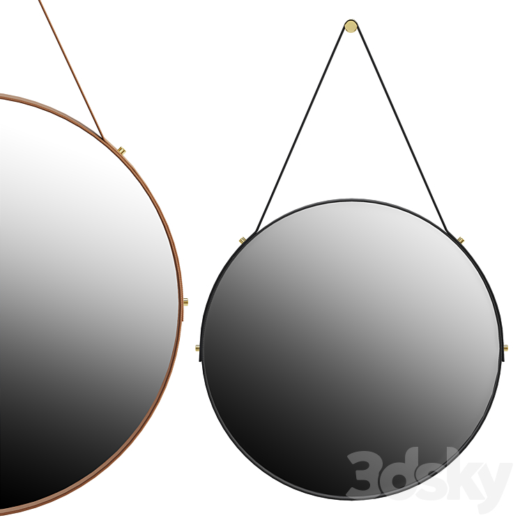 Poliform drop mirrors 3DS Max Model - thumbnail 1