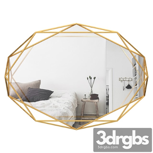 Prisma wall mounted mirror umb3159 3dsmax Download - thumbnail 1